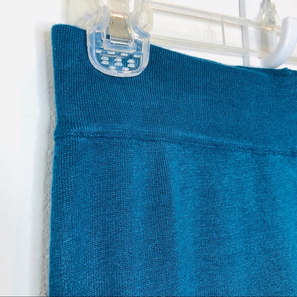 Victor Glemaud x Target High Rise Flare Sweater Pants Small Teal Pull On NEW SM - Picture 6 of 9